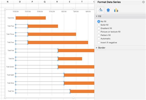 We need to do a few more actions in order to give it greater look. Gantt Chart Excel Template | Free Download | TeamGantt