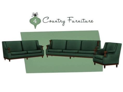 Day 4 Country Furniture By Linzlu The Sims 4 Download