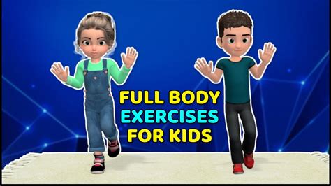 13 Minutes Of Full Body Exercises For Kids At Home Youtube