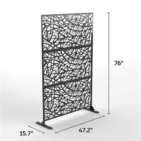 Fency 65 Ft H X 4 Ft W Laser Cut Metal Privacy Screen And Reviews