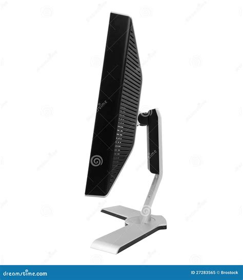Lcd Side View Stock Image Image Of Monitor Silver 27283565