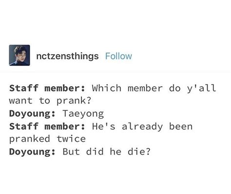 Sorry Doyoung, but he's still alive and healthy | Nct dream members, Nct, Nct dream