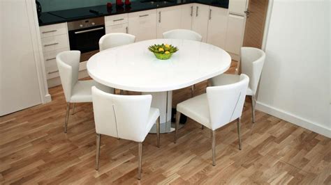 We have elegant dining table sets available in every design, including traditional wood, modern glass, high gloss and luxurious marble. 20 Inspirations White Gloss Round Extending Dining Tables ...