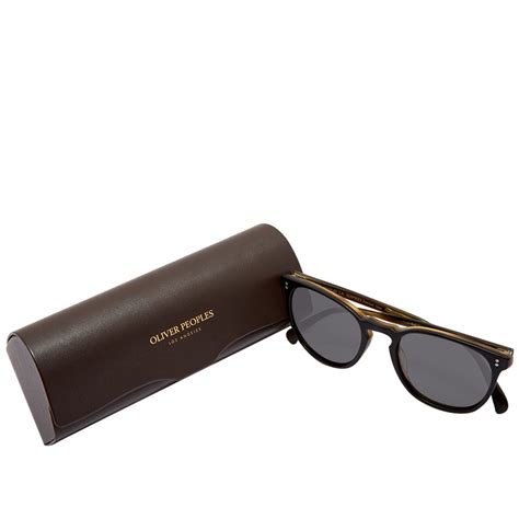 Oliver Peoples Finley Esq Sunglasses Semi Matte Black And Graphite End