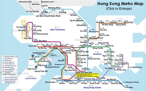 Mapa Metro Hong Kong