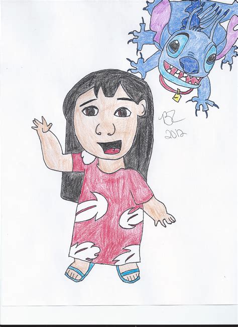 Commission Lilo And Stitch By Freeingmyangelwings On Deviantart