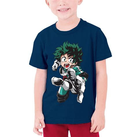 My Hero Academia Deku Smaassh Anime Kids Youth Boy T Shirt Short Sleeve