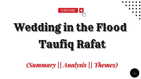 History Of Ipl Taufiq Rafat Wedding In The Floods Summary