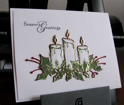 Memory Box Glowing Candles Candle Glow Christmas Cards Christmas
