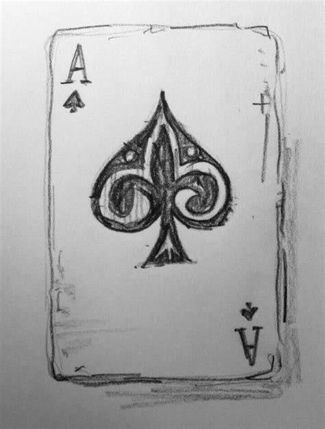 Possibly The Easiest Yet Classy Drawing Of Playing Cards Easy Drawings