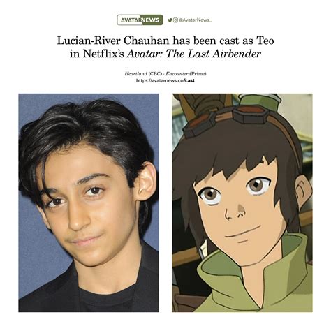 Lucian River Chauhan Has Been Cast As Teo In The Live Action Avatar