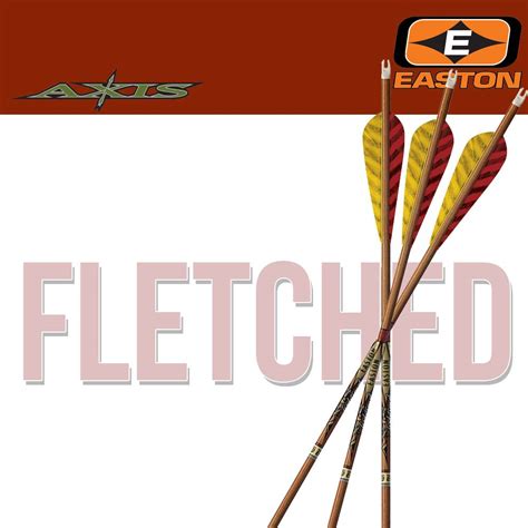 Easton Axis Traditional Fletched Arrows Rmsgear