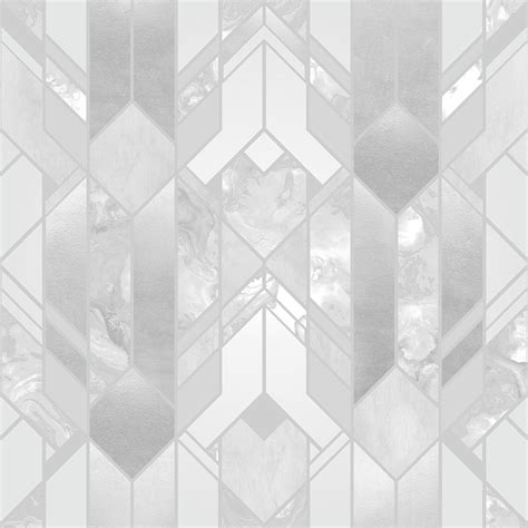 Sample Liquid Marble Geometric Wallpaper Silver 53 X 30cm
