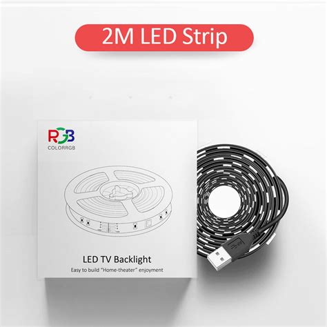 colorrgb tv backlight usb powered led strip light rgb5050 for 24 inch 60 inch tv mirror pc