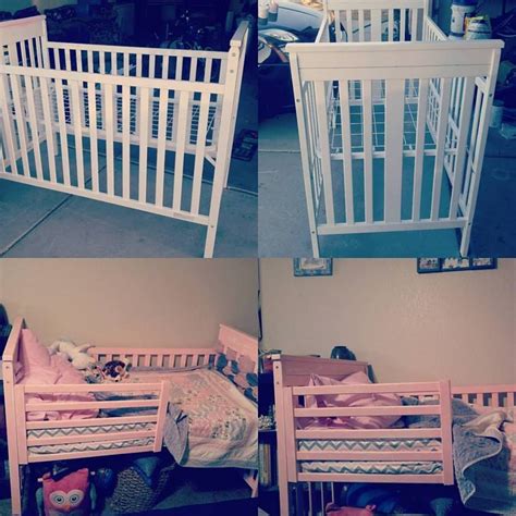 Repurposing Your Old Crib To Make A Toddler Loft Bed Before And After