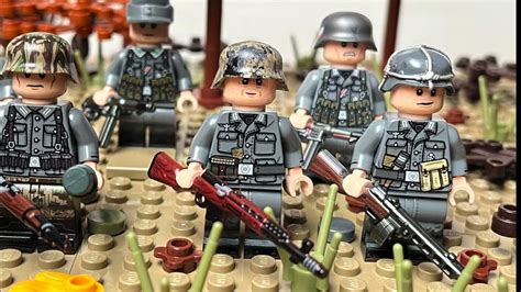 10 Tmc Custom Lego German Ww2 Minifigures With 1943 Uniforms And