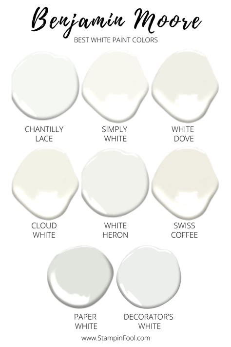 The Best 8 Benjamin Moore White Paint Colors In 2021 White Paint