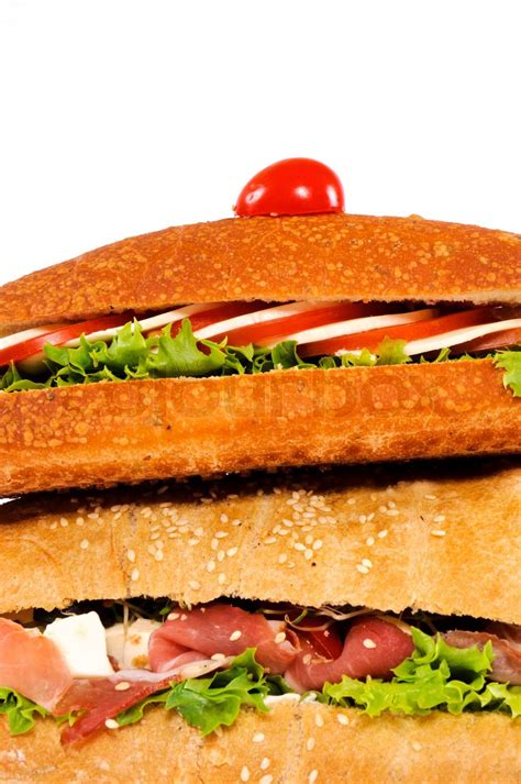 Leckere Sandwiches Stock Bild Colourbox