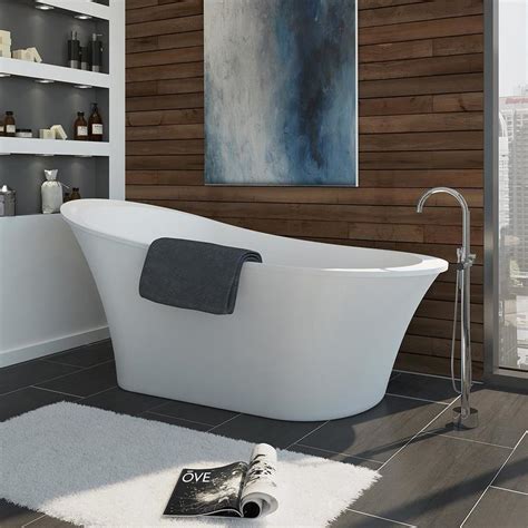 <p>find soaking bathtubs freestanding bathtubs whirlpool bathtubs and more at lowesca. OVE Decors Rachel 71-in Gloss White Acrylic Oval In ...