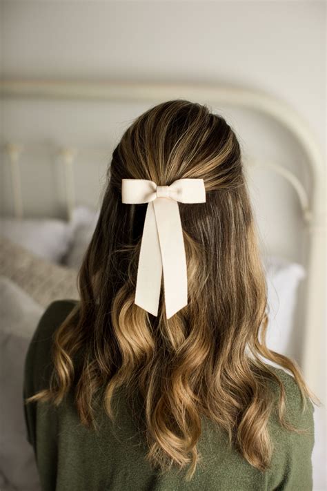 Adult Hair Bows Long Tail Petersham Ribbon Bows Available On