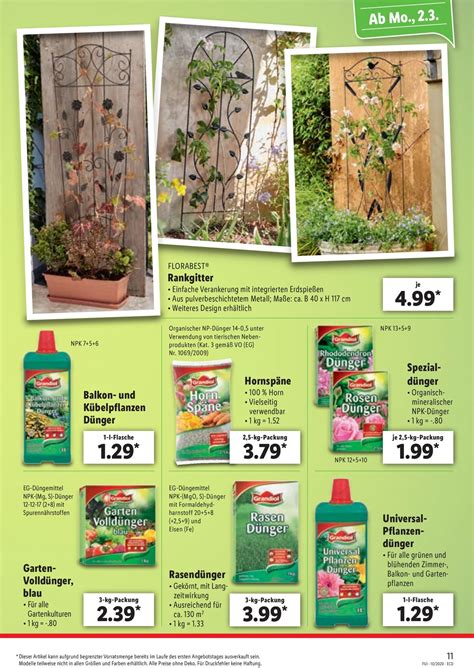 Gardenline volldünger blau bei hofer: Lidl Aktueller Prospekt 02.03 - 07.03.2020 [11 ...