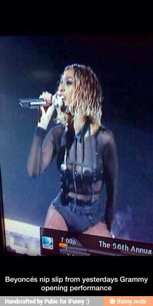Beyoncés nip slip from yesterdays Grammy opening performance Beyoncés
