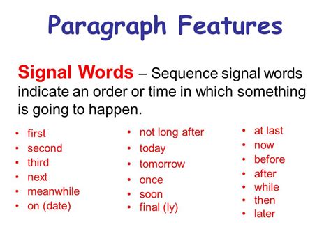 What Are Sequence Words 55 Common Sequence Words In The English