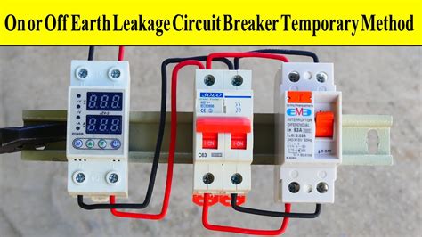 Disable Or Enable Earth Leakage Circuit Breaker Temporary Method Youtube