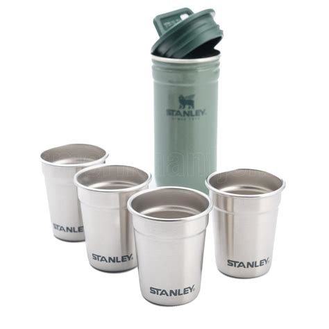 Stanley Nesting Shot Glass Set Hammertone Green T Amerikaantje