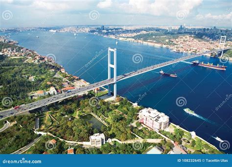Istanbul Bosphorus Bridge Stock Image Image Of Architectural 108232645