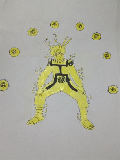 Naruto Nine Tails Chakra Mode By Myrrhnaruto On Deviantart