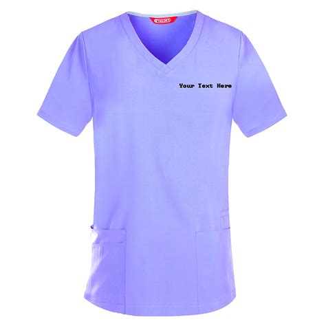 Personalized Embroidered Womens Scrub Top Tailors Uniform
