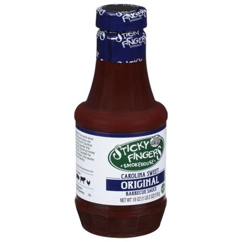Smokehouse Carolina Sweet Barbecue Sauce Sticky Fingers 18 Oz Delivery Cornershop By Uber