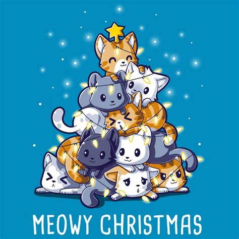 If We Stay Still They Put Presents By Us Right Get The Blue Meowy Christmas T Shirt Only At