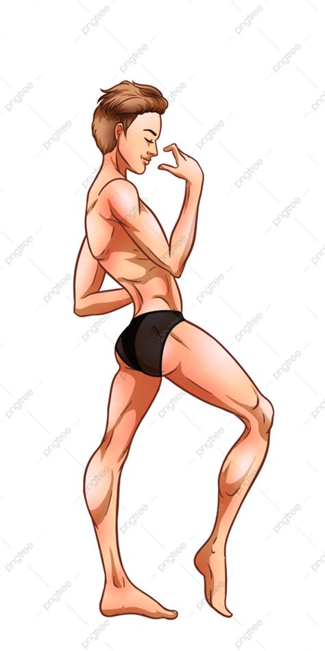 sexy underwear vector art png sexy handsome man dancing in underwear gay color in png image