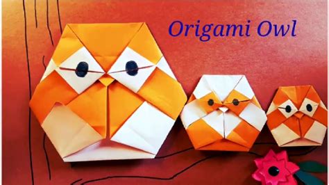 Diy Origami Owl How To Make An Easy Origami Owl Paper Crafts Youtube
