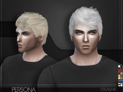 Persona Male Hair By Stealthic Sims 4 Hair