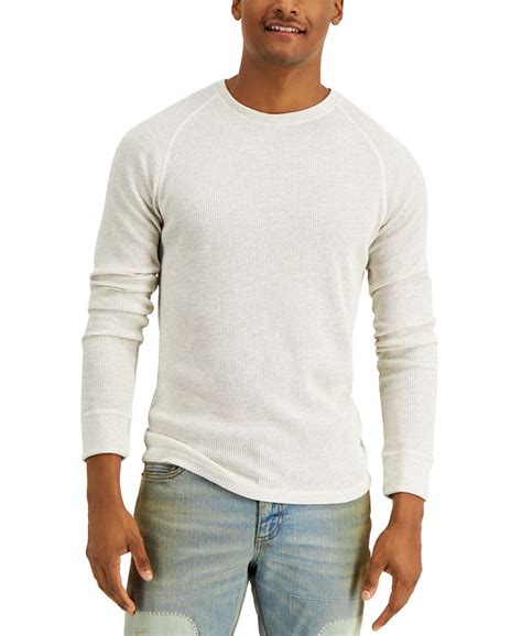 Sun Stone Mens Raglan Thermal Long Sleeve T Shirt Created For Macy