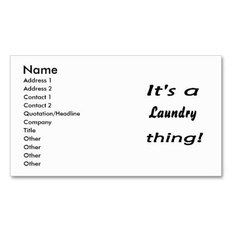 Pin On Laundry Business Cards