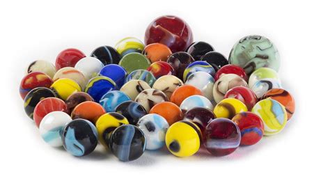 Glass Marbles Bulk Set Of 50 48 Players And 2 Shooters Assorted Colors Styles And Finishes