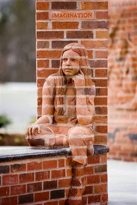 Unusual Sculptures Carved Entirely Out Of Bricks