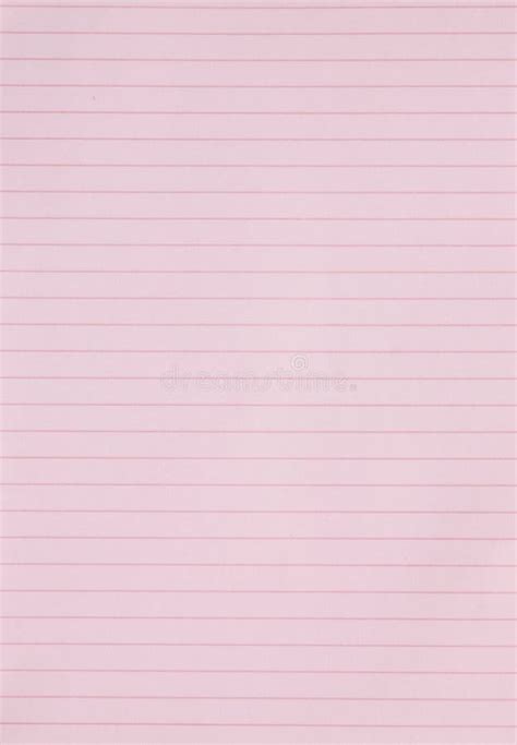 Blank Pink Lined Paper Background Or Textured Stock Photo Image Of