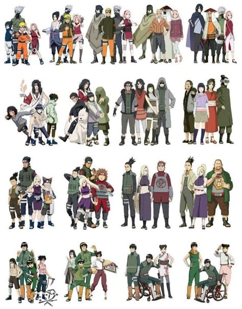 All Of The Teams Throughout The Seasons Of Naruto Naruto Sasuke