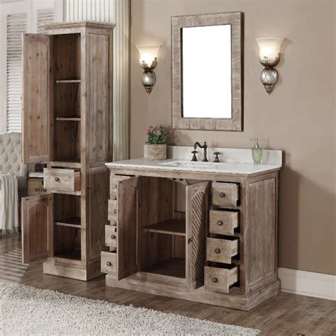 Bathroom Vanity With Matching Linen Cabinet Bathroom Linen Cabinets