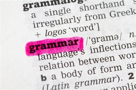 Grammar Dictionary Definition — Stock Photo © Chris2766 50058445