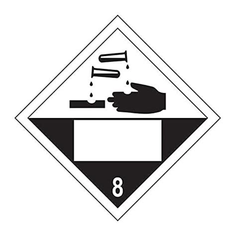 Buy Corrosive Class Label Un Placard Imdg Code Hazardous Substances