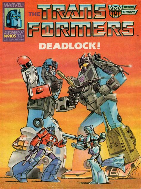 The Transformers Comic Generation 1 G1 1987 87 105 Englisch