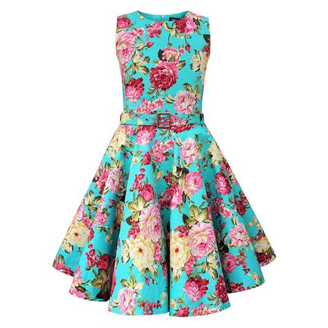 Elegant Pink Print Foral 1950s 60s Sexy Dresses Women Summer Rockabilly Dress Sleeveless Cotton