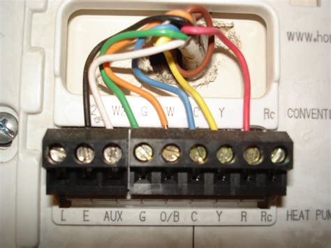 Color of wire and termination: Colors from old thermostat do not match directions on new one