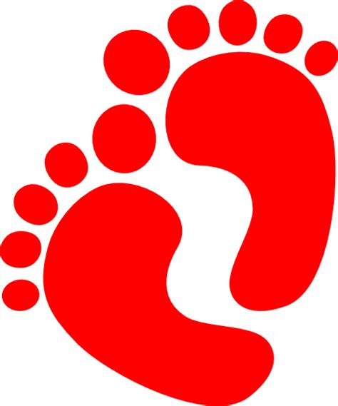 Baby Feet Clip Art 50 Cliparts
